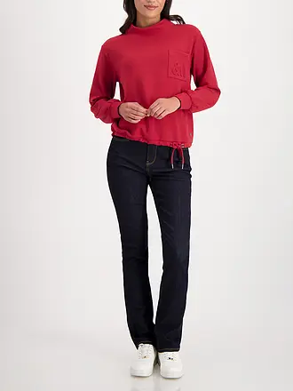 MONARI | Pullover
Produktname: Jersey
Marke: MONARI
Farbe: negro
Categorías: Moda, Mujer

Largo de la manga: Manga larga
Material: Punto, Modal, Poliéster / Poliamida, Elástico
Forma del cuello: Cuello alto
Estampado: Liso
Corte (Prenda superior): Suelto
Detall | rot